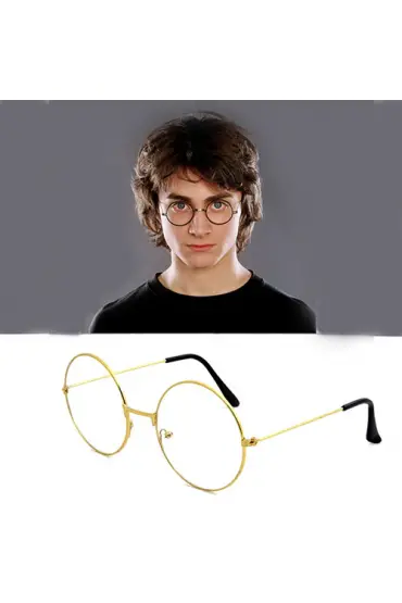 Harry Potter Metal Çerçeveli Gözlüğü - Haryy Potter Gryffindor Gözlüğü ( )