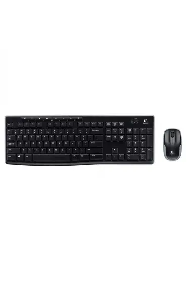  192 LOGITECH MK270 SİYAH KABLOSUZ Q KLAVYE SET (4172)