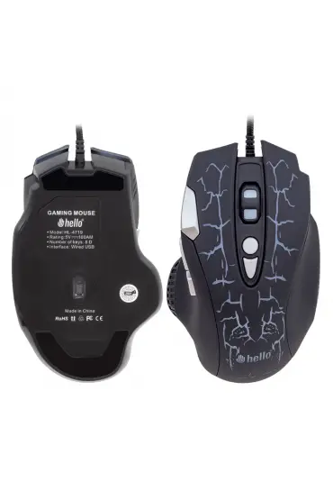  192 HELLO HL-4719 KABLOLU OYUNCU GAMING MOUSE (4172)