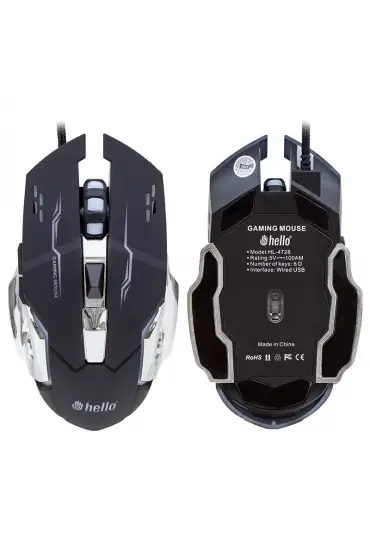  192 HELLO HL-4728 KABLOLU OYUNCU GAMING MOUSE (4172)