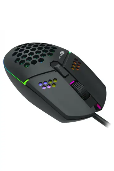  192 LECOO MS105 3200 DPI 6 TUŞLU KABLOLU RGB LED AYDINLATMALI GAMING MOUSE (4172)