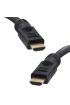  192 PLASTİK DÜZ SİYAH 25 METRE GOLD FLAT HDMI KABLO POŞETLİ (4172)