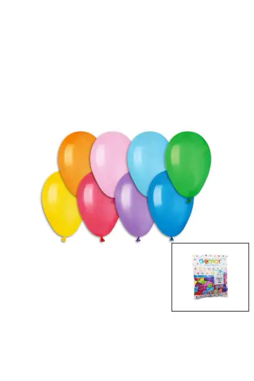  192 KLASİK RENKLİ BALON 7 İNÇ - 19CM - 100PCS (4172)