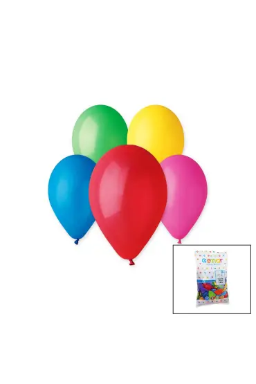  192 RENKLİ KLASİK BALON 10 İNÇ - 26CM - 100PCS (4172)