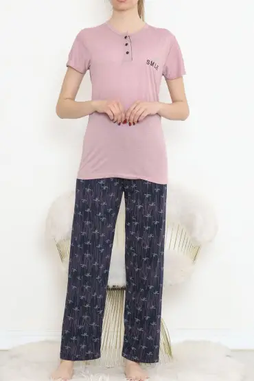  275 Düğmeli Pijama Takımı Güllaci