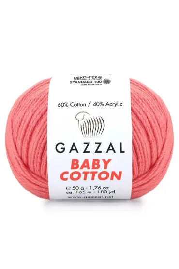 Gazzal Baby Cotton El Örgü İpi Şeftali Çiçeği 3435