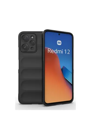  942 Xiaomi Redmi 12 Kılıf Optimum Silikon - Ürün Rengi : Siyah