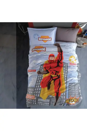 Genç Ranforce Tek Kişilik Nevresim Takımı Super Hero