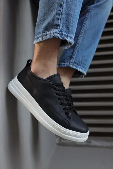  941  Sneakers Ayakkabı  Siyah (Beyaz Taban)