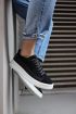  941  Sneakers Ayakkabı  Siyah Süet (Beyaz Taban)