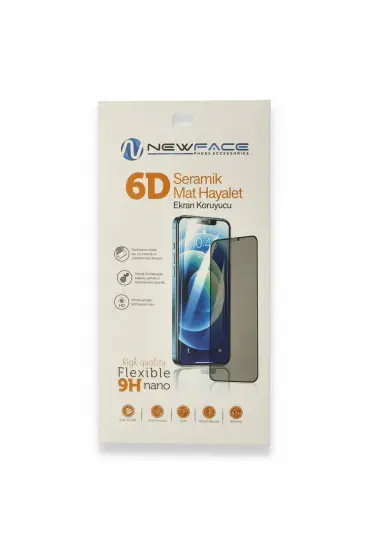  942 Samsung Galaxy A73 5g 6d Mat Seramik Hayalet Nano Ekran Koruyucu - Ürün Rengi : Siyah