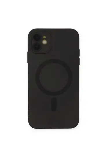  942 İphone 12 Kılıf Moshi Lens Magneticsafe Silikon - Ürün Rengi : Siyah