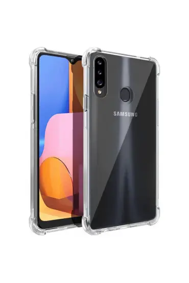  942 Samsung Galaxy A20s Kılıf Olex Tpu Silikon - Ürün Rengi : Şeffaf