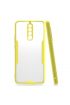  942 Xiaomi Redmi 9 Kılıf Platin Silikon - Ürün Rengi : Sarı