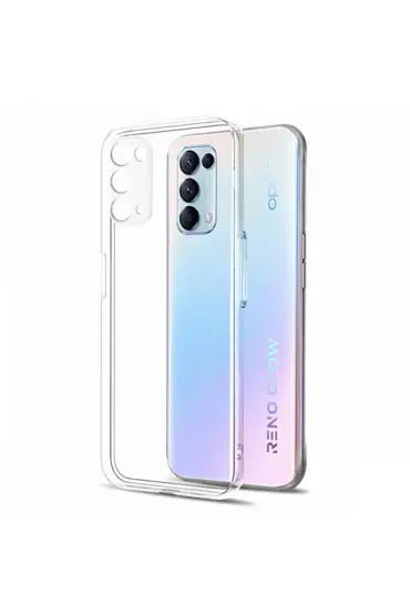  942 Oppo Reno 5 Pro Kılıf Lüx  Silikon - Ürün Rengi : Şeffaf