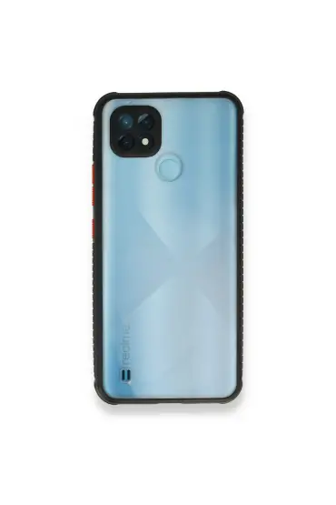  942 Realme C21 Kılıf Miami Şeffaf Silikon - Ürün Rengi : Koyu Yeşil