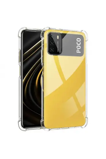  942 Xiaomi Pocophone M3 Kılıf Olex Tpu Silikon - Ürün Rengi : Şeffaf