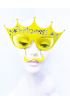 Sarı Üzeri Gümüş Renk Prenses Yazılı Parti Gözlüğü 10x17 cm ( )
