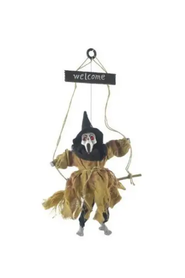 Halloween Sensörlü Sesli Işıklı Welcome İskelet Kahverengi ( )