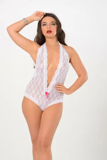  946 Beyaz Dantel Bodysuit