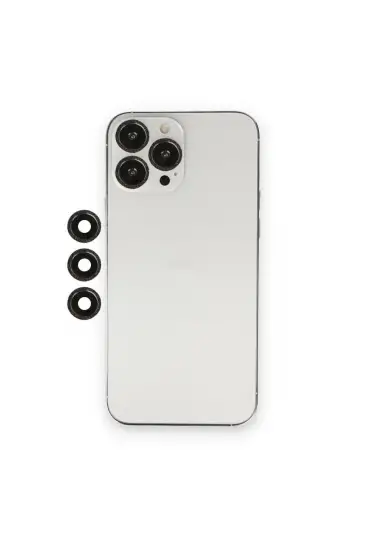  942 İphone 13 Pro Max Shine Kamera Lens - Ürün Rengi : Gümüş