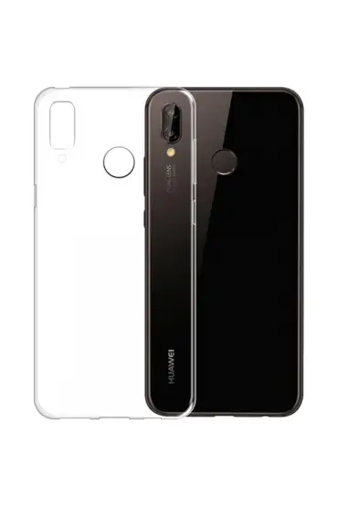  942 Huawei P20 Lite Kılıf Lüx  Silikon - Ürün Rengi : Şeffaf