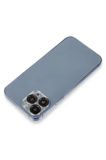  942 İphone 12 Pro Metal Kamera Lens Koruma Cam - Ürün Rengi : Gümüş