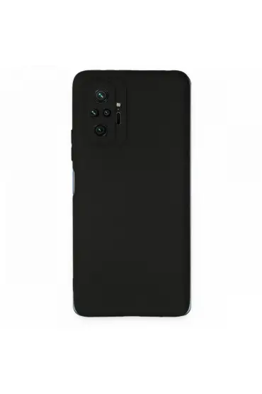  942 Xiaomi Redmi Note 10 Pro Kılıf First Silikon - Ürün Rengi : Siyah