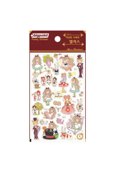 Bigpoint Sticker Alice in Wonderland 15'li Paket