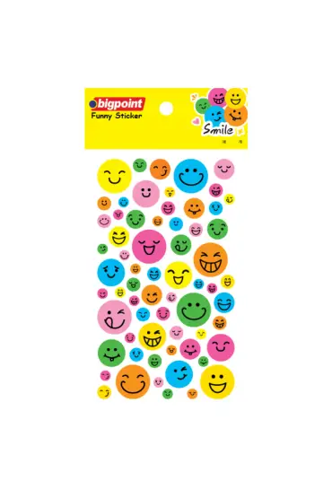 Bigpoint Sticker Hologram Smile 15'li Paket