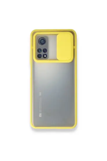  942 Xiaomi Mi 10t Kılıf Palm Buzlu Kamera Sürgülü Silikon - Ürün Rengi : Turkuaz