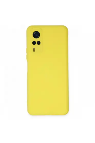  942 Vivo Y31 2021 Kılıf Nano İçi Kadife  Silikon - Ürün Rengi : Sarı