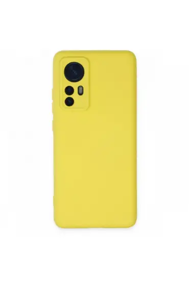  942 Xiaomi Mi 12x Kılıf Nano İçi Kadife  Silikon - Ürün Rengi : Pudra