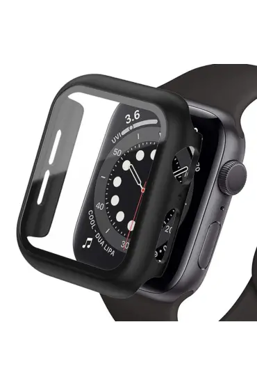  942 Apple Watch Ultra 49mm Camlı Kasa Ekran Koruyucu - Ürün Rengi : Koyu Yeşil