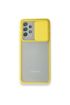  942 Samsung Galaxy A52 Kılıf Palm Buzlu Kamera Sürgülü Silikon - Ürün Rengi : Pembe