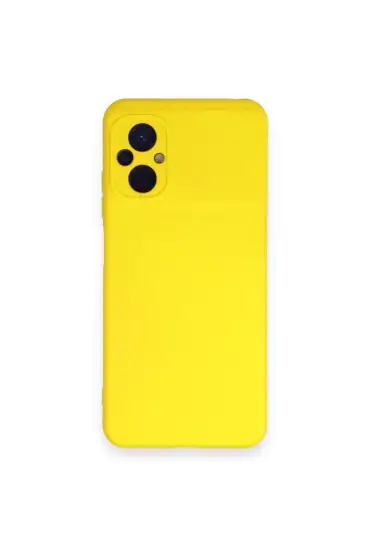  942 Xiaomi Poco M5 Kılıf Nano İçi Kadife  Silikon - Ürün Rengi : Gri