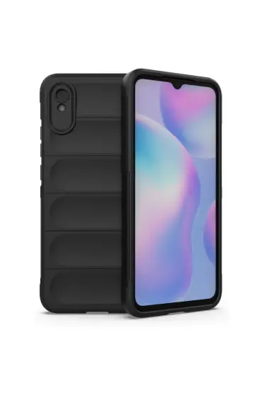  942 Xiaomi Redmi 9a Kılıf Optimum Silikon - Ürün Rengi : Siyah