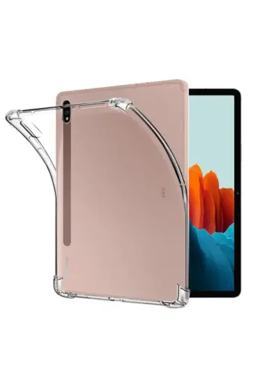  942 Samsung Galaxy X800 Tab S8 Plus 12.4 Kılıf Anti  Tablet Silikon - Ürün Rengi : Şeffaf