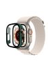  942 Apple Watch Ultra 49mm Desert Camlı Kasa Ekran Koruyucu - Ürün Rengi : Metalik Gold