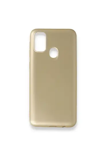  942 Samsung Galaxy M30s Kılıf First Silikon - Ürün Rengi : Gold