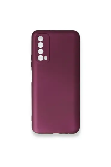  942 Huawei P Smart 2021 Kılıf First Silikon - Ürün Rengi : Bordo