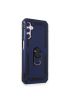  942 Samsung Galaxy A24 4g Kılıf Sofya Yüzüklü Silikon Kapak - Ürün Rengi : Siyah