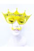 Sarı Üzeri Gümüş Renk Prenses Yazılı Parti Gözlüğü 10x17 cm ( )