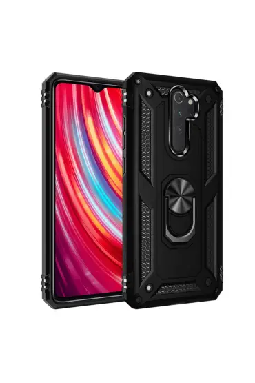  942 Xiaomi Redmi Note 8 Pro Kılıf Sofya Yüzüklü Silikon Kapak - Ürün Rengi : Lacivert