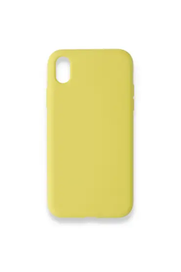  942 İphone Xr Kılıf Nano İçi Kadife  Silikon - Ürün Rengi : Sarı