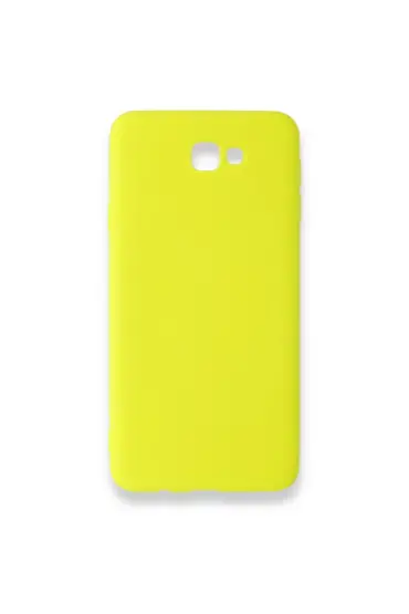  942 Samsung Galaxy J7 Prime Kılıf Nano İçi Kadife  Silikon - Ürün Rengi : Sarı