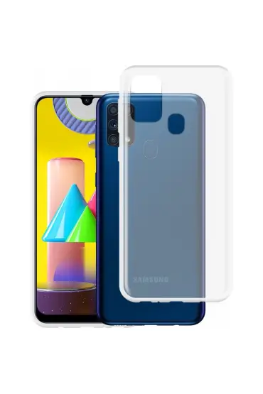  942 Samsung Galaxy M31 Kılıf Lüx  Silikon - Ürün Rengi : Şeffaf