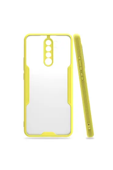  942 Xiaomi Redmi 9 Kılıf Platin Silikon - Ürün Rengi : Sarı