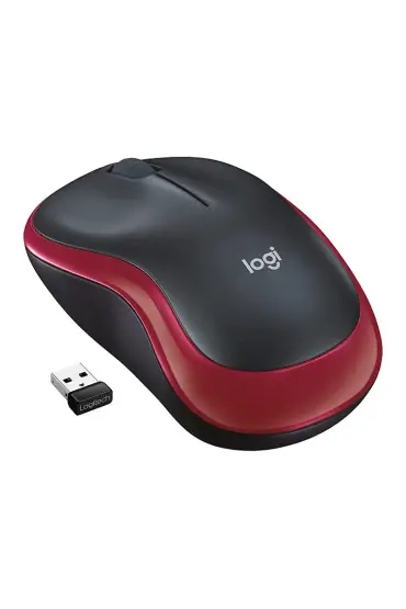  192 LOGITECH M185 KIRMIZI KABLOSUZ MOUSE (4172)