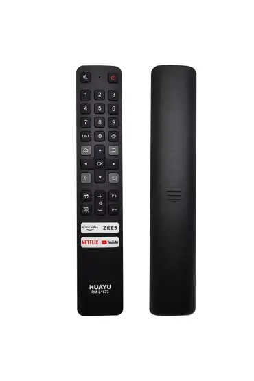  192 HUAYU KL RM-L1673 NETFLIX-PRIME VIDEO-ZEE5-YOUTUBE TUŞLU TCL LCD-LED TV KUMANDASI (4172)